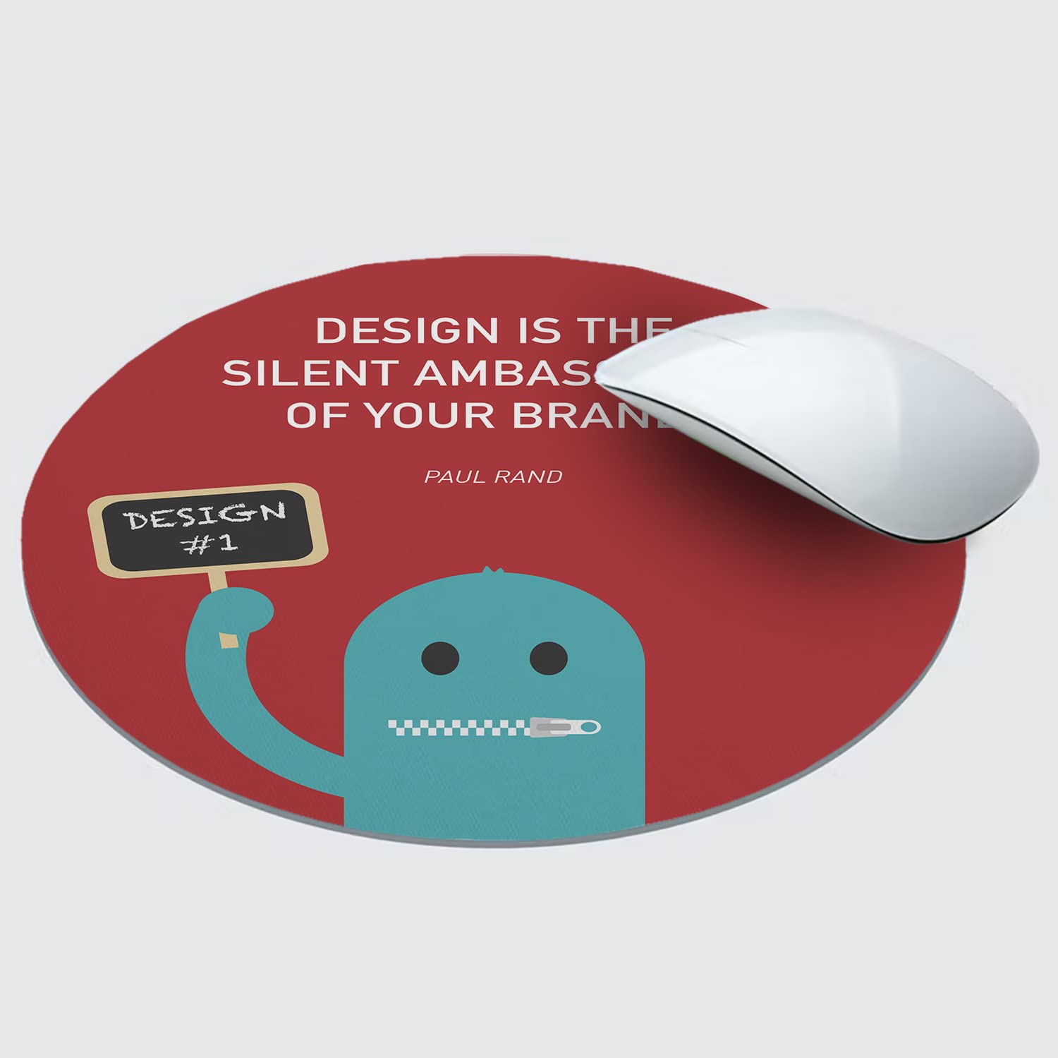 PAPER PLANE DESIGN Anti Skid Mouse Pad for Desktop and Laptop Computer (Round , Size- 20 cm ) s5