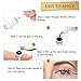 QUEWEL Lash Clusters Glue 6ml Cluster Lashes Glue Black Eyelash Clusters Glue for DIY Lash Extensions Long-Lasting Eyelash Glue for Cluster Lashes Waterproof&No Irritation(Black, 6ml)