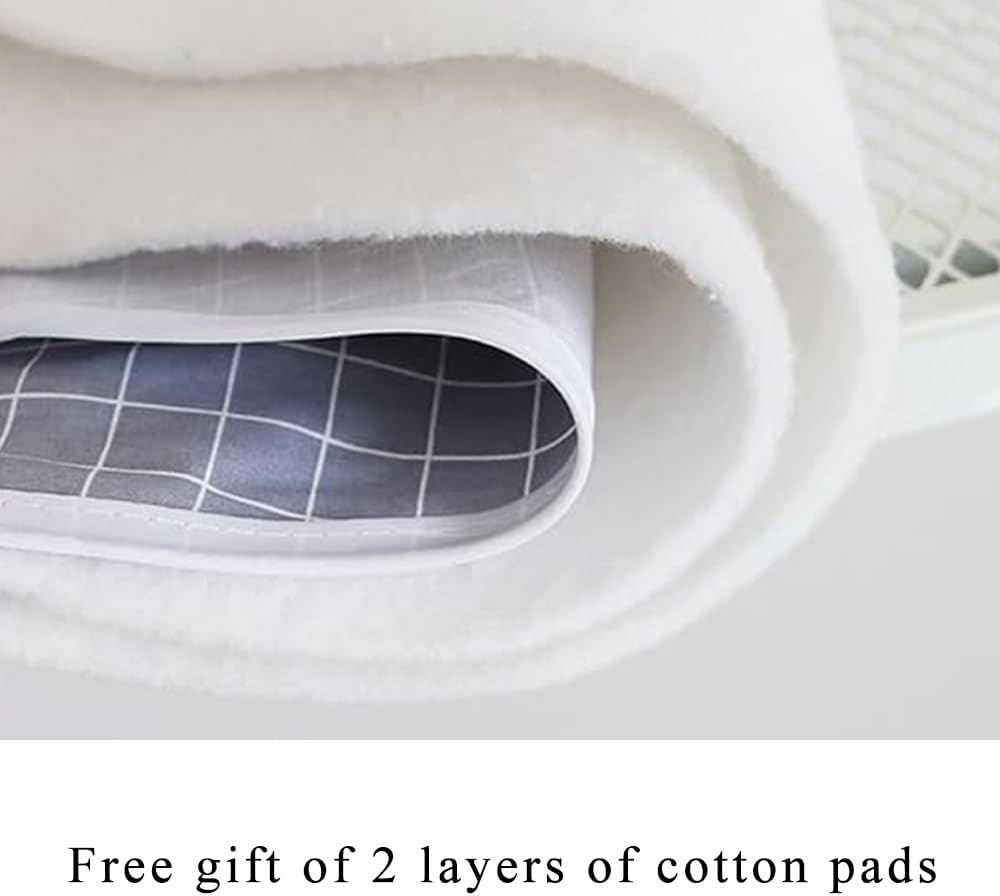 Ironing Board Cover Cotton Ironing Board Cover and Pad 36x12 39x13 43x13 48x15in Iron Board Cover with Thick Padding Elastic Edges(Yellow,48x15in(120x40cm))