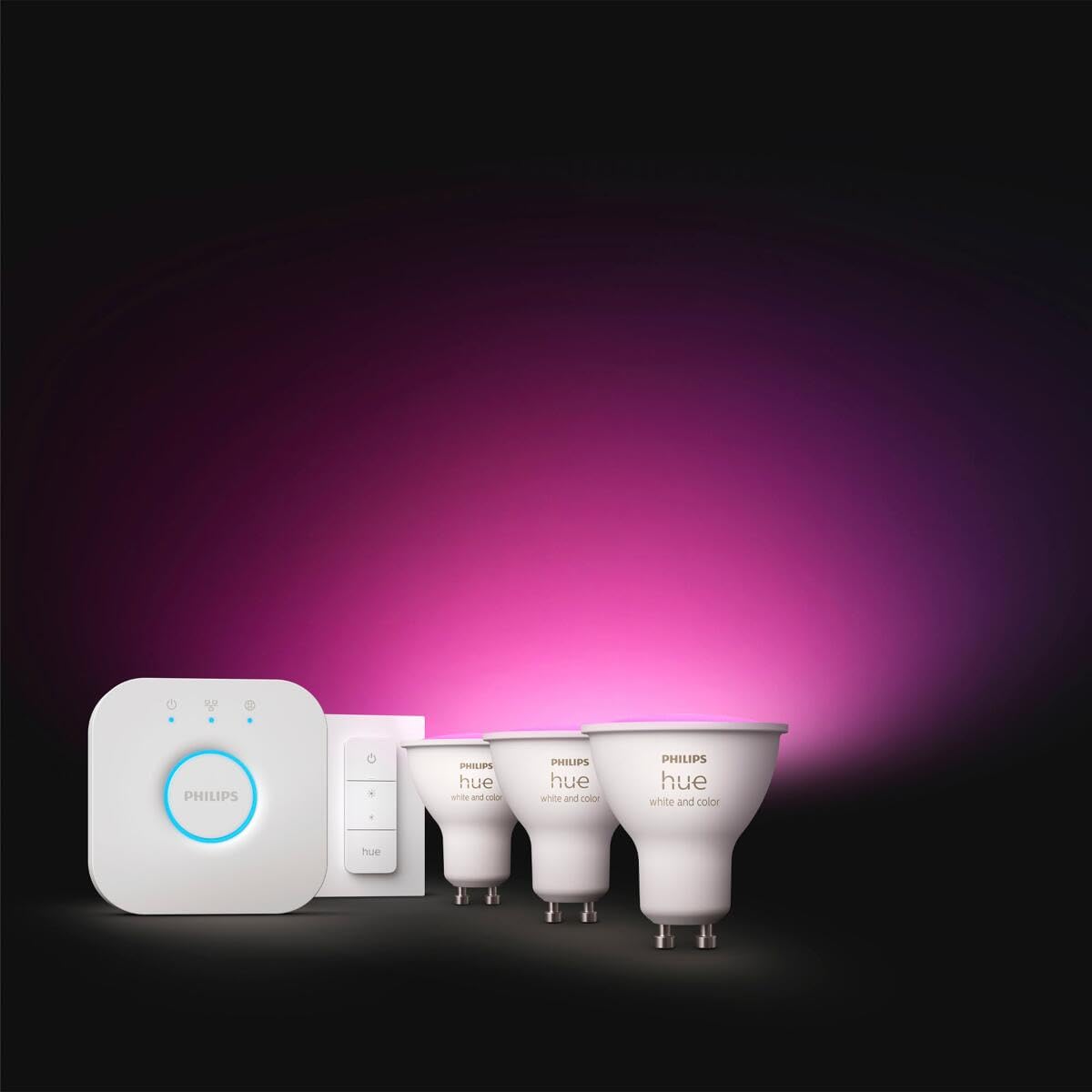 Philips Hue White & Color Ambiance GU10 Dreierpack Starterset inkl DS