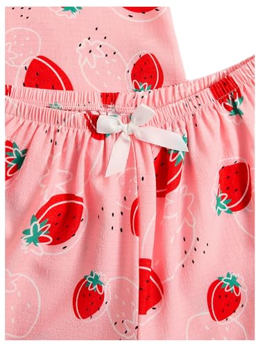 Image of Verdusa Pajamas For Women Set 2 Piece Cute Pjs Sleepwear Lounge Sets | Pj Sets For Woman, Button Down Shirts With Pajama Shorts, Cute Print, Comfy Sets