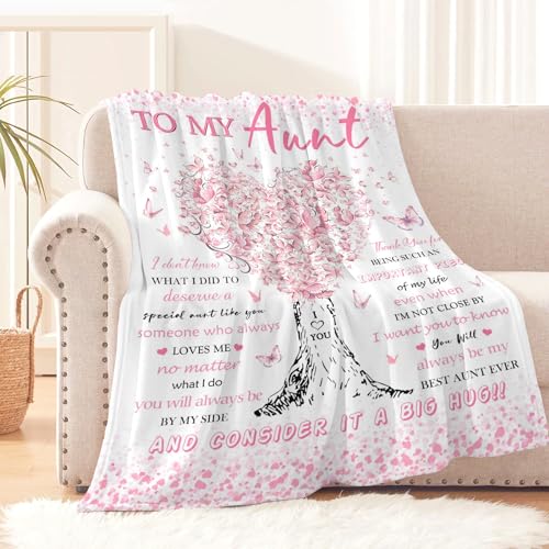 Auntblanketauntgiftsfromniecenephewbirthdaygiftsforauntuniquepinksoftwomenthrowblanketgiftsformothersdaychristmaswarmplushflannelfleeceblankets60x50tomybestaunt Urban Country Home Decor Aunt blanket aunt gifts from niece nephew birthday gifts for aunt unique pink soft women throw blanket gifts for mothers day christmas warm plush flannel fleece blankets 60×50 to my best aunt urban country home decor