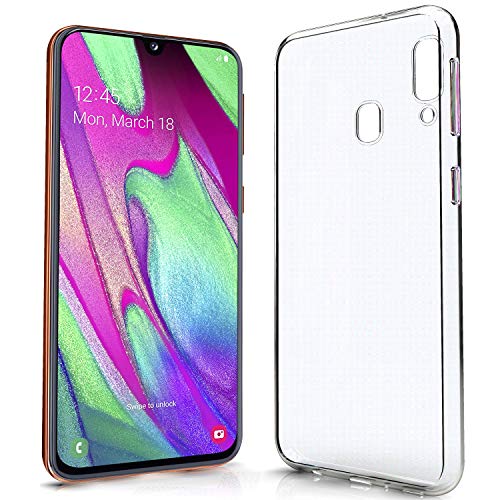 Newtop Cover Compatibile per Samsung Galaxy A40, Custodia TPU Clear Gel Silicone Trasparente Slim Sottile Flessibile Case Posteriore Protettiva