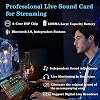 Sound Mixer Board, Voice Changer Sound Card with Multiple Sound Effects - Live Sound Card