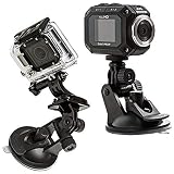 Compact Suction Mount for GoPro and All Other Cameras by XShot (XSCT)