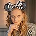 RAZKO Mouse Ears Headband, Sequin Leopard Mice Ears Hairband Animal ears Headband for Women Girls Hair Accessories (Leopard)