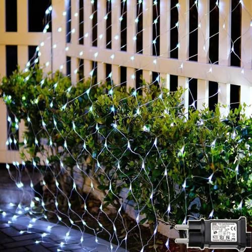 Redefun Lichternetz Außen 3x2m 200 LED Lichterkette Netz mit Stecker,...