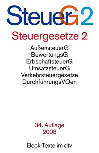 Steuergesetze 2 (SteuerG2) Steuergesetze 2 (SteuerG2)