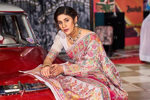 Image of SWORNOF Women's kanjivaram banarasi silk saree for Patola festival Wedding silk with rich pallu Design sarees for women with blouse piece