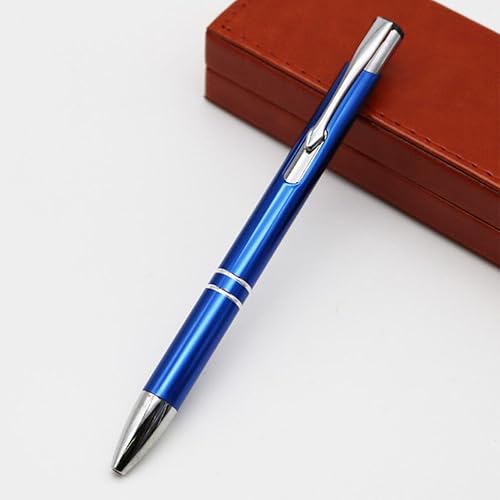 Miniatura 3 de Cabilock Bolígrafos de metal, 5 bolígrafos retráctiles, tipo prensa, bolígrafo de tinta negra, bolígrafo de rodillo, bolígrafo de diario, papelería