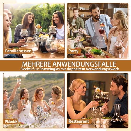 Buffet sans table : 10 clips pour verres à vin et assiettes à apéritif - 7