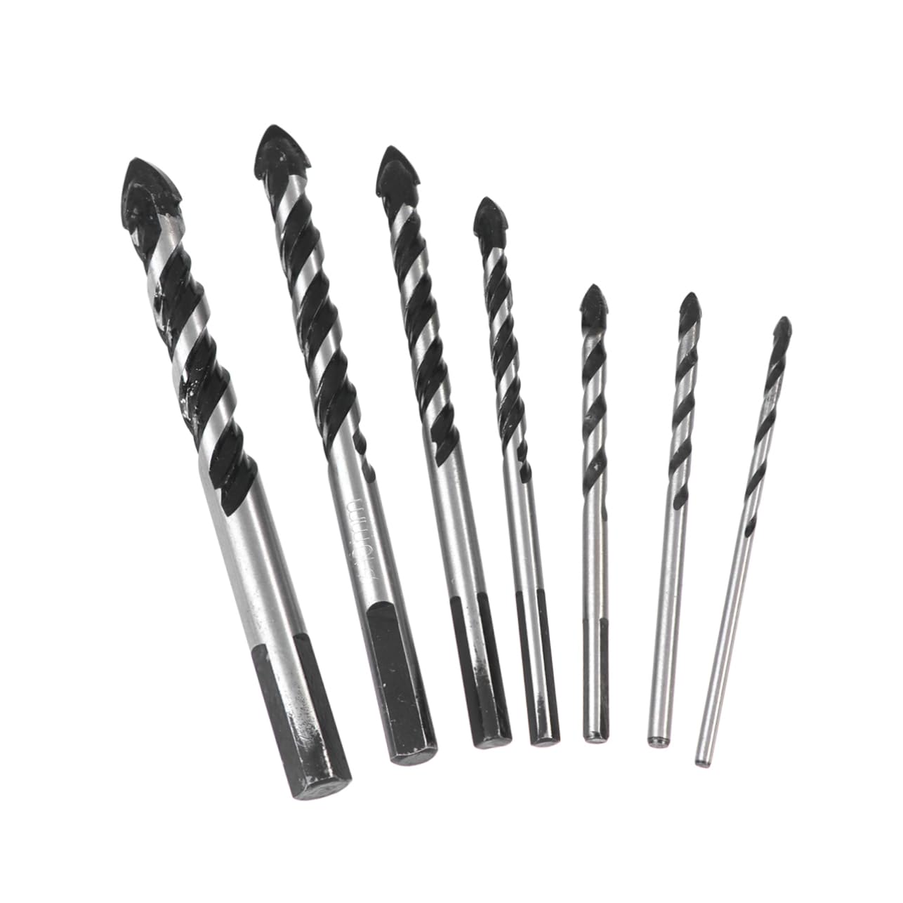 7 piezas Taladro de pared Broca triangular Brocas for mampostería Brocas for azulejos for taladro Broca de cerámica Broca de carburo Brocas for vidrio Brocas for azulejos Brocas for hormigón Taladro d
