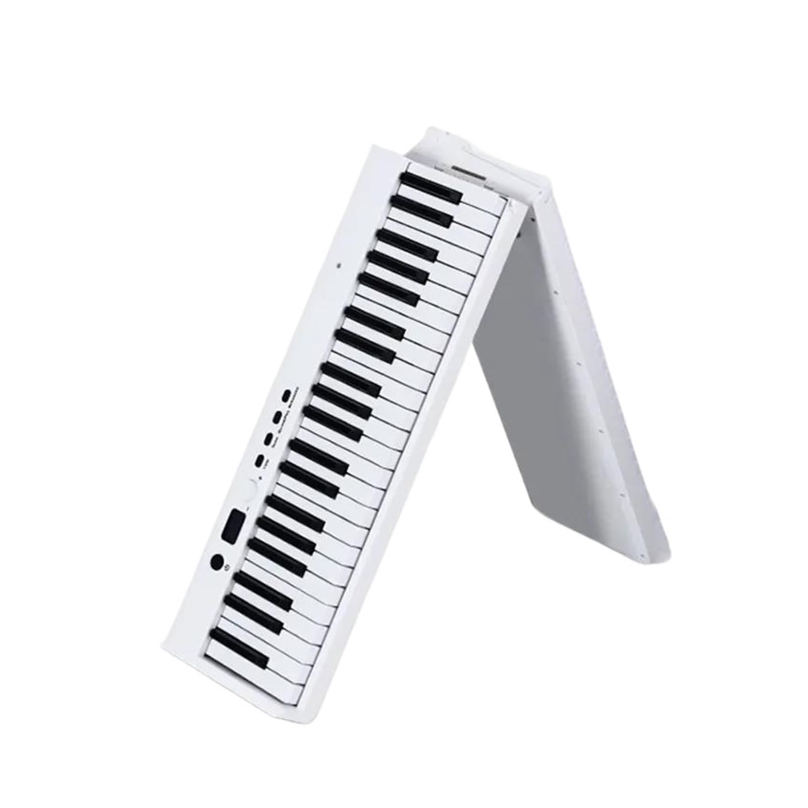 klawiatura elektryczna wielofunkcyjna 88 Klawiszy Klawiatura Muzyczna Profesjonalny Składany Kontroler Syntezator Klawiatury Fortepianowej Przenośne Pianino (Color : White)