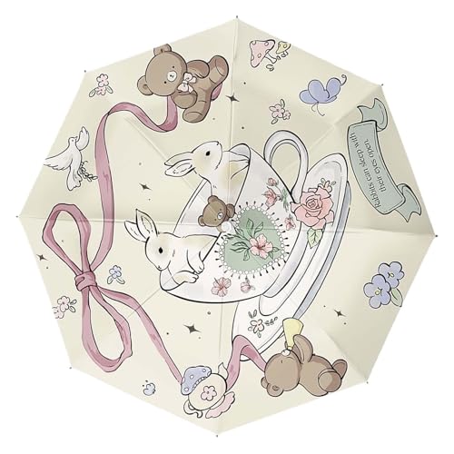 Ombrello da sole e pioggia portatile Protezione solare dalla Leggero compatto da viaggio pieghevole da donna 3 pieghe con apertura manuale