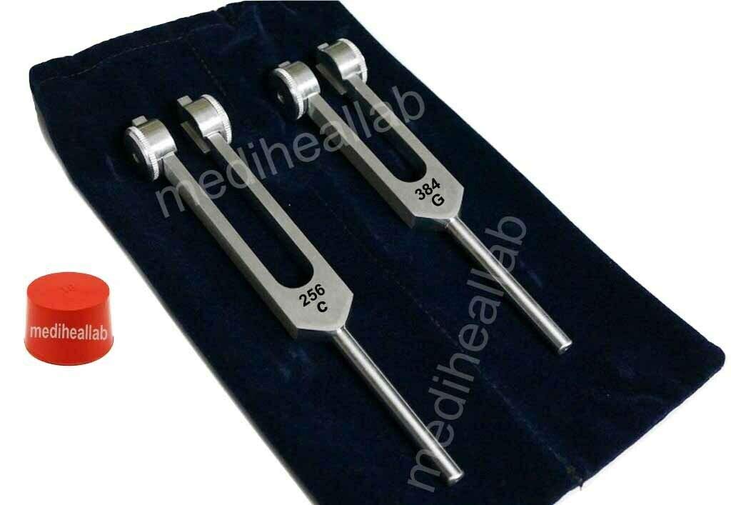 Om Industries Whole Body C & G Weighted Tuning Forks + Non Magnetic + Activator Free