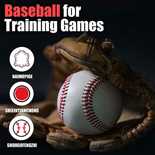 Oeab Baseballs 12 Pack Training Baseball 9 Inch Sports Practice Baseballs Autograph Baseballs Baseballs For Kids/Youth Training Baseballs Bulk For Pitching, Throwing, Signature, Collection #TOP2