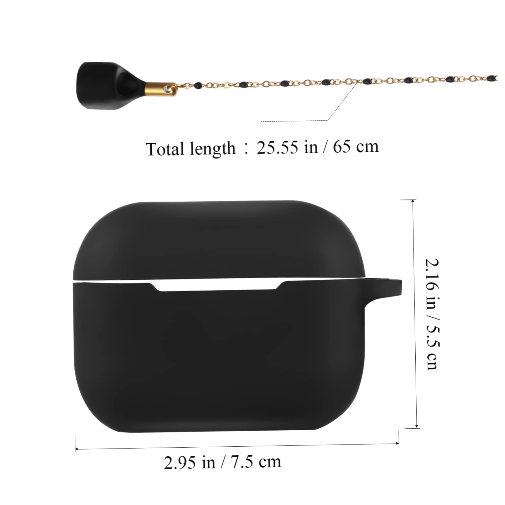 DOITOOL Estuche para Auriculares A Prueba De Golpes con Mosquetón Y Cordón Protector para Collares Perdidos (3 Unidades)