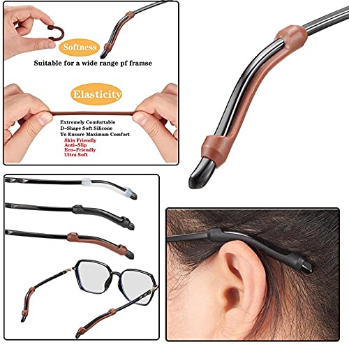 34Pcs Eyeglasses Retainers Silicone Glasses Temple Holders Anti-Slip Protectors Comfort Eyewear Spectacle Stay Put Glasses Stoppers Ear Grip Hooks… (Eyeglasses Retainers-34Pcs) #TOP2