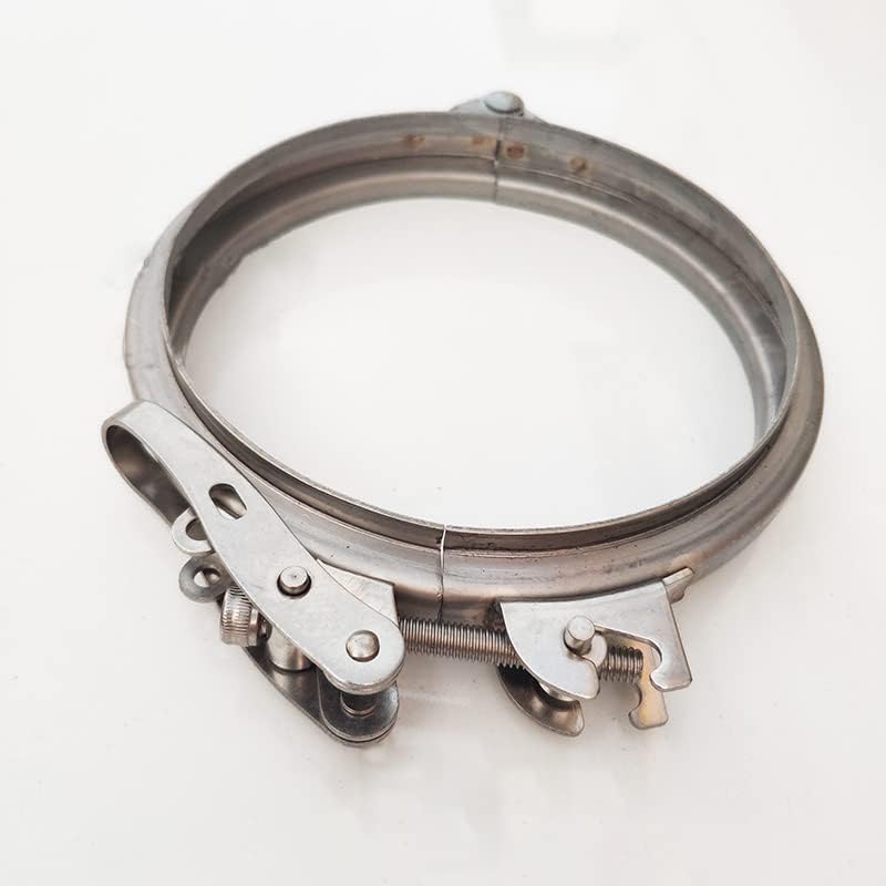 Adjustable Pipe Clamp Hose Clamp Quick Release Pipe Clamp Round Duct Clamp Quick Pipe Clamp Stainless Steel/Galvanized 80-300mm Joyous (Size : Stainless Steel 250mm)