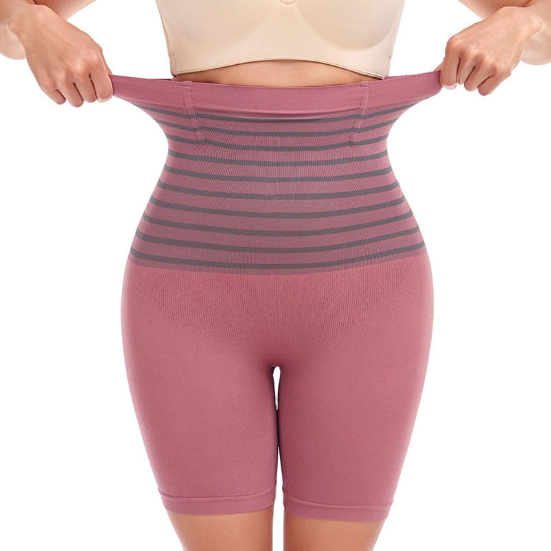 Shapewear for Women, High Waist Control Panties, Thigh Slimming, Black-image-33