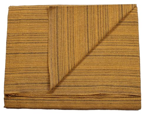 Image of THARUNSHA ELITE 100% Natural Pure Cotton All Weather Blanket /Solapur Bedsheet /Top Sheet /AC Comforter Elegant Design- Single Size 60 inches x 90 inches Set of 1 (Fenugreek)