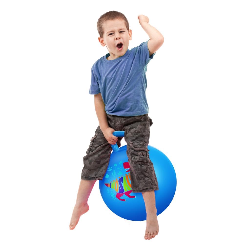 U&C Planet Ballon Sauteur 45 cm Enfant 3-8 Ans Plastique PVC épais résistant Jouet intérieur extérieur