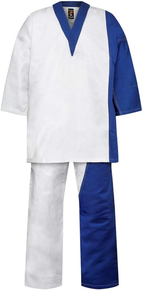Playwell Martial Arts Free Style Splice Uniform - White/Blue
