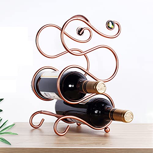 Soporte para vino de metal inoxidable para 4 botellas miniatura 1