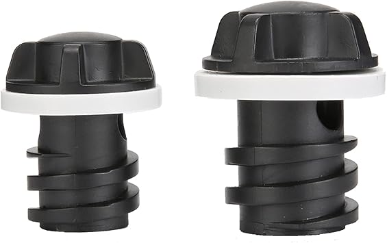 2 Pack Drain Plugs for RTIC Coolers, Large & Small Cooler Drain Plugs Compatible with RTIC 20QT, 45QT, 65QT Coolers with New Two Drains