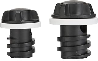 2 Pack Drain Plugs for RTIC Coolers, Large & Small Cooler Drain Plugs Compatible with RTIC 20QT, 45QT, 65QT Coolers with New Two Drains