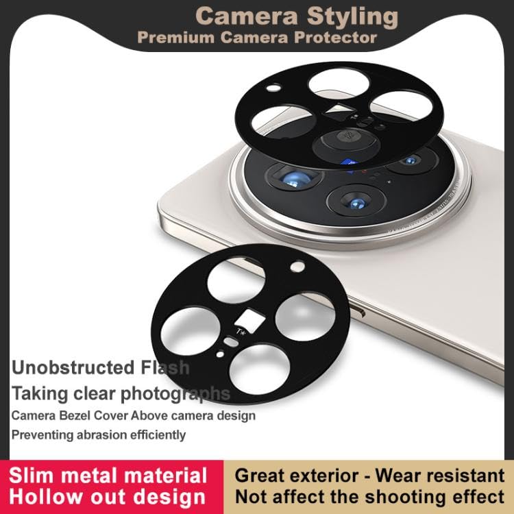 Image of FabeKee Glass Camera Lens Protector For vivo X200 Pro [9H Hardness] [6D Lens Protector ] [Easy Installation] Black