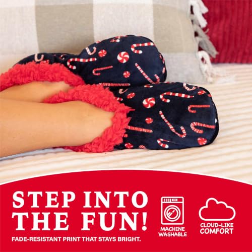Image of Lazy One Fuzzy Slipper Socks for Women, Fleece House Slippers, Indoor Socks