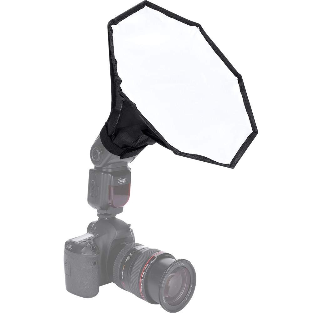 EBTOOLS pour diffuseur Flash pour Flashlight softbox Diffuseur Softbox, Diffuseur Portable Universel avec Lampe de Poche Flash de 30cm pour Flash Externe