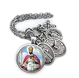 St. Cyprian of Carthage Necklace, Keychain or Clip, Patron Saint Catholic Jewelry, Confirmation Gift