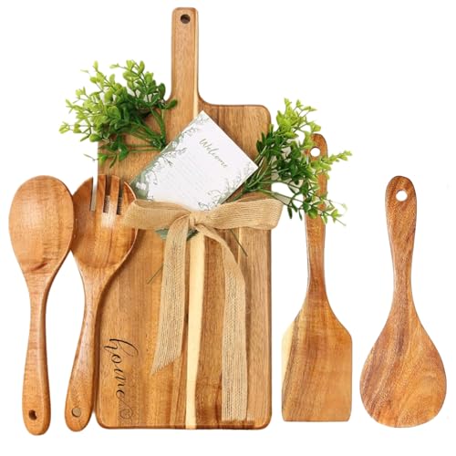 Juego de Tablas de Cortar para Regalos de Inauguración de Hogar – Set de 5 Piezas, Ideal para Parejas, Regalos para Compradores de Vivienda, Tabla para Quesos y Charcutería miniatura 1