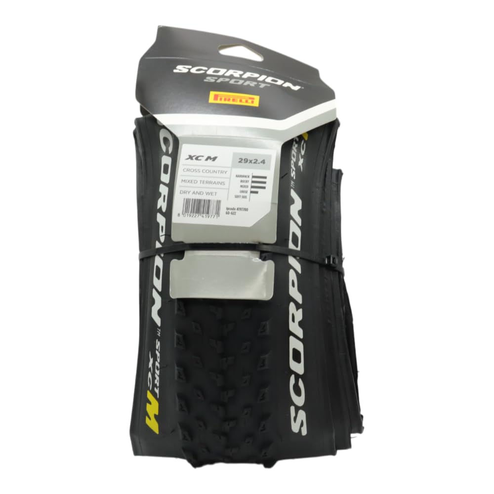 Pirelli Scorpion Sport XC M, Pneumatici per Bicicletta Unisex Adulto, Nero, 29x2.4