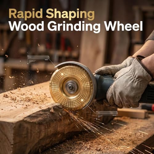 Image of 2026 New Angle Grinder Polishing Pad Tungsten Carbide Sanding Discs,Upgrade Heavy Duty Tungsten Carbide Wheel,Wood Carving Discs for 4 inch & 4-1 /2 inch Grinders Cutting Shaping Sanding.(3*Curved Surface)
