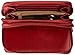 Buxton Women's Heiress Double Zip Organizer, Red, One Size