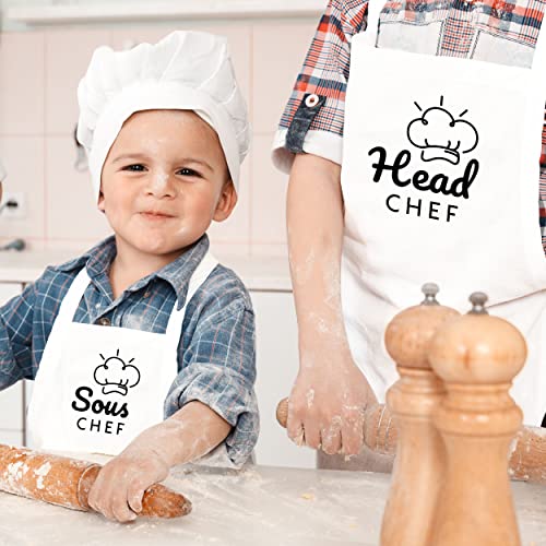 Pink Positive Personalised Family Apron | Head Chef, Sous Chef Apron for Men, Apron for Kids, Apron for Woman | Family Baking | Fathers Day Gift - Image 2