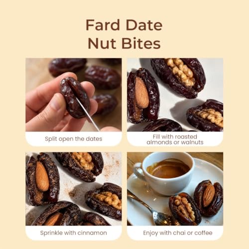 Image of Bolas UAE Fard Dates 500g | Soft & Smooth Khajur /Khajoor | Mild Sweetness | Naturally Low-Fat | No Added Sugar | No Preservatives | Rich in Fibre | Dry Fruits