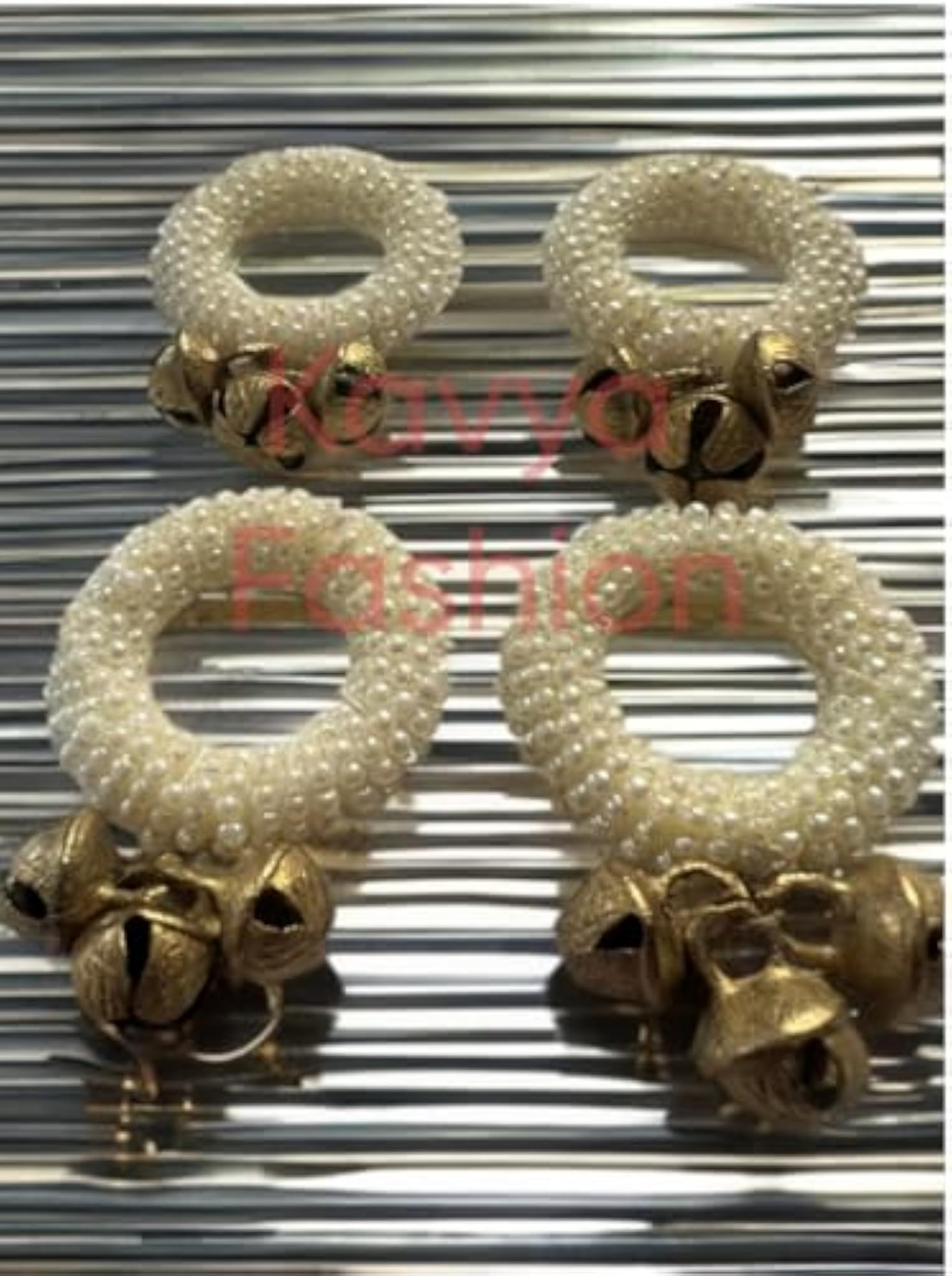 Brass Ghungroo Kadi Fingers Set for Pooja Aarti