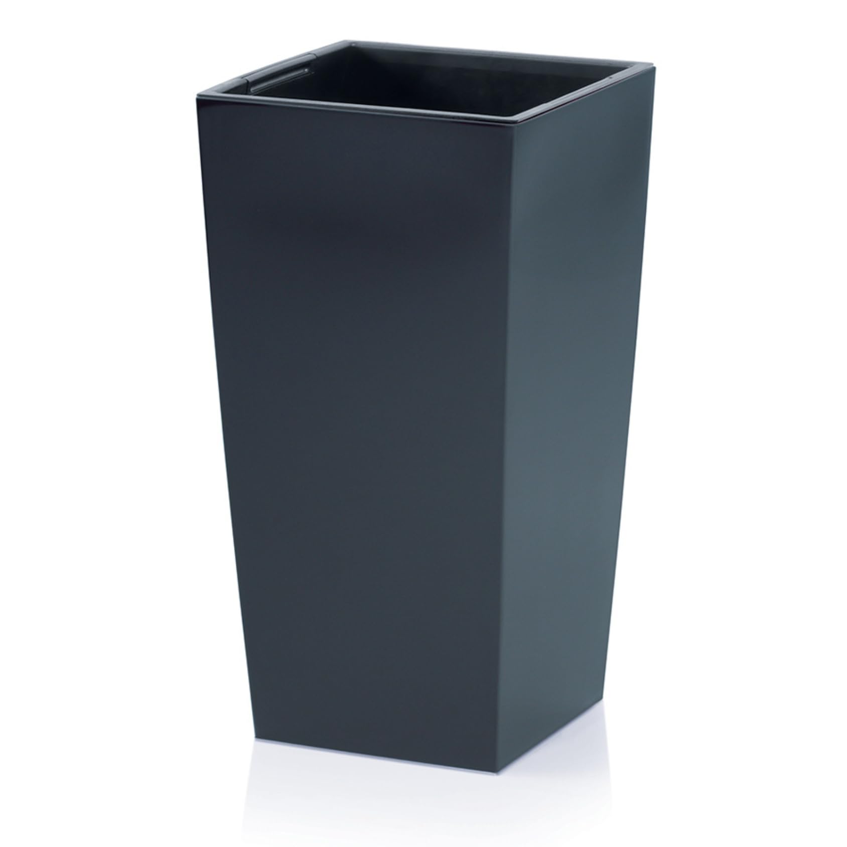 B2C Tall Planter Plant Pot Flower with Insert Indoor Outdoor Garden Patio Home Large Plastic With insert (Anthracite, H75cm W40cm)