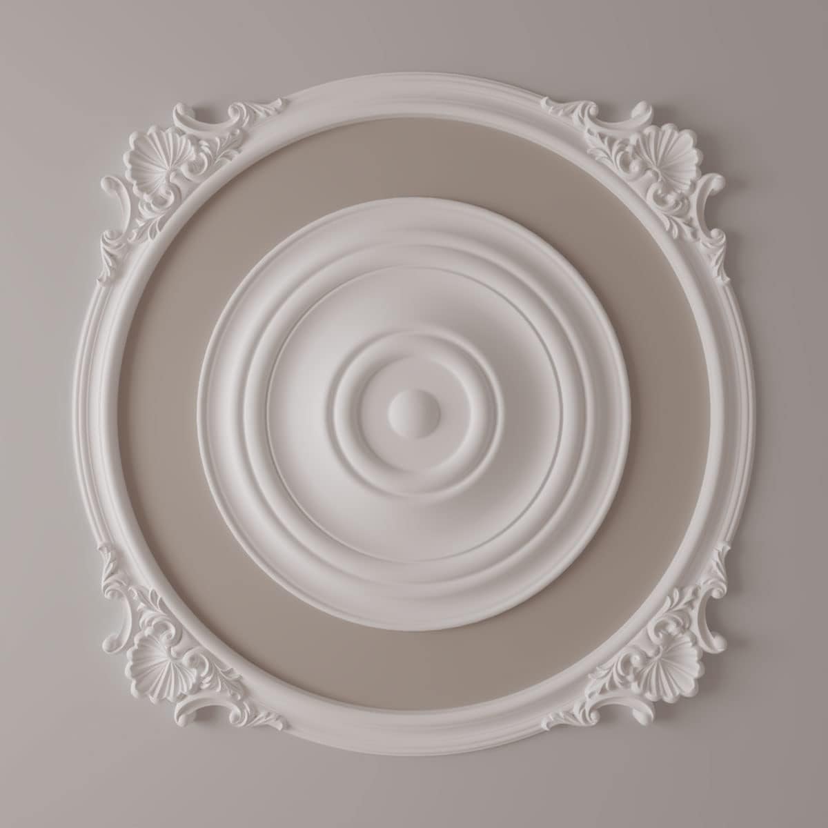 50"OD x 43 3/8"ID x 3 3/4"W x 1"P Shell Ceiling Ring Kit