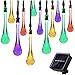 Produktbild Solar Lichterkette, T-SUN 30 LED Lichterkette Wassertropfen Wasserdichte Garten Beleuchtung, Weihnachtsdekoration, Dekorative Beleuchtung für Terrasse, Garten, Haus, Weihnachtsbaum, Feiern