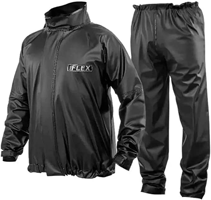 Capa de Chuva Pvc Delta Flex Motoqueiro (G, Preto)