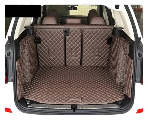 Tapis de coffre de voiture durable luxe pour BMW iX3 2021 finition café