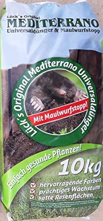 Lück´s MediterranoUniversalRasenProfiDünger MaulwurfStopp 10KG