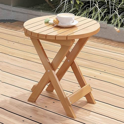 Mesa de Centro Plegable de Bambú Mesa de Sofá Compacta para Sala de Estar 3