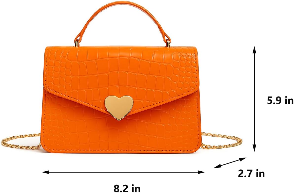 JHVYF Women Crossbody Shoulder Handbag Cute Cross-body Messenger Purse Satchel Casual Bag Evening Clutch Heart shaped bag
