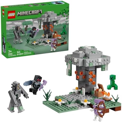 LEGO Minecraft The Pale Garden Building & Pretend Play Toy for Boys & Girls - Video Game Playset & Toy Figures for Kids, Ages 7+ - W/Mothman & Creeper Minifigures - Gift Idea for Birthdays - 21586